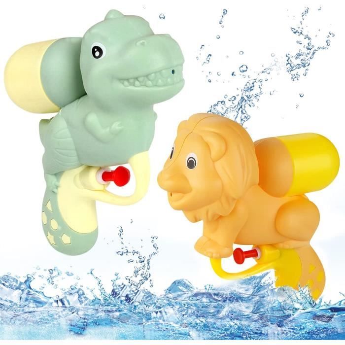 Lot De 2 Pistolets à Eau SULOLI – Bleu/orange, 19 Cm, ABS, Pour Enfants Et Adultes, Jeux D'été