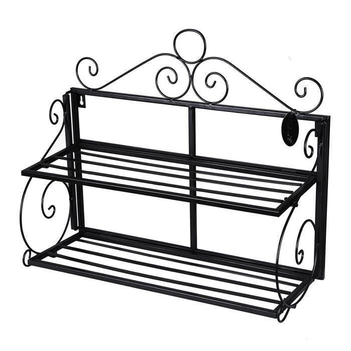 Etagere Murale Support En Fer Forge Pour Cuisine Salle De Bain