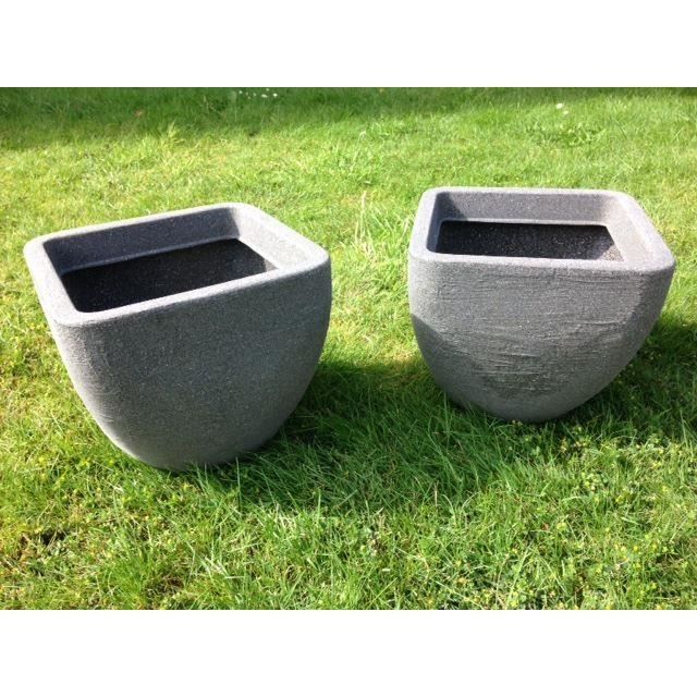 Bac A Fleurs Exterieur Grande Taille Pas Cher Uk Gardens Set Of 2 Grand Pot A Fleurs En Granit Gris 34x34x30cm Interieur Exterieur Achat Vente Jardiniere Bac A Fleur Uk Gardens Set Of 2 Grand Pot Cdiscount