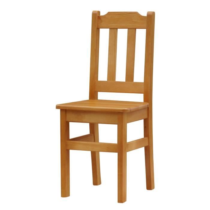 Chaise Aulne Sapin Bois Solide