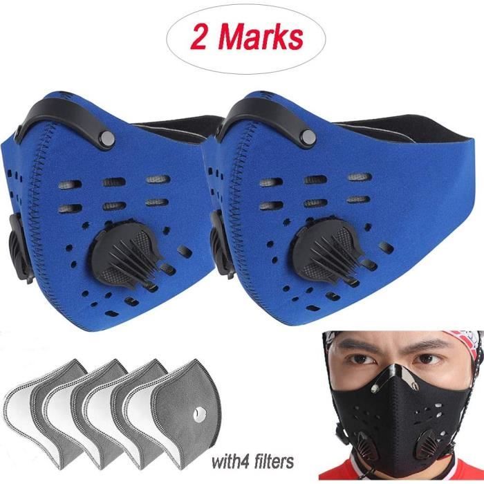 filtre de protection du visage ext/érieur Filtre /à charbon actif 40 comprim/és rempla/çable et anti-bu/ée