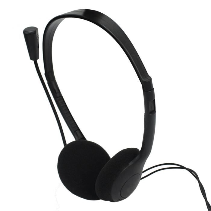 3.5mm Stéréo écouteur Casque Headphone Pour Ordinateur ...