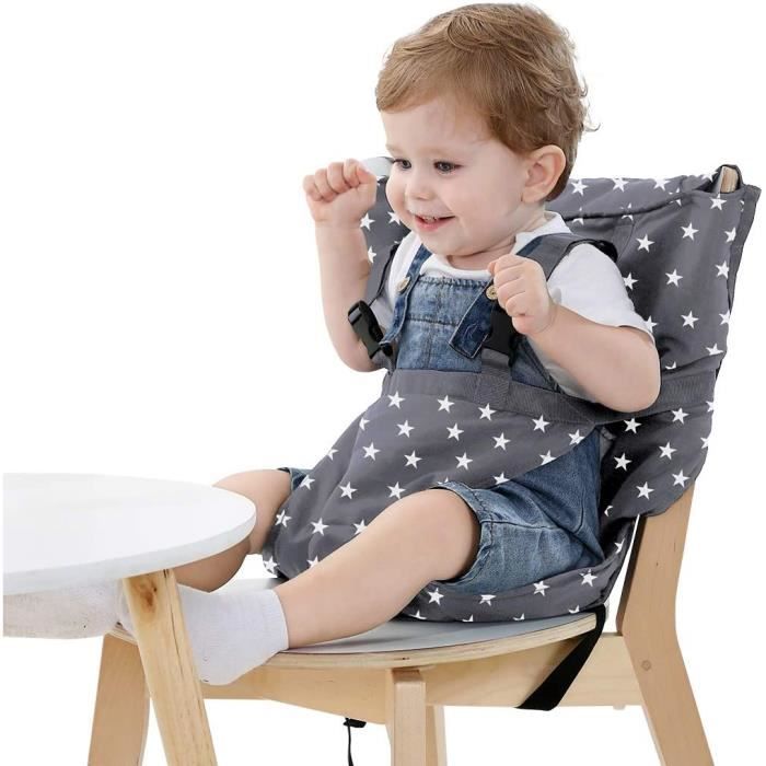 Portable Chaise Tissu De Voyage Haute Siege D Appoint Pour Bebes Infant Gris Cdiscount Puericulture Eveil Bebe