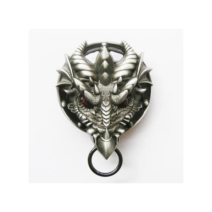 Boucle de ceinture Monster Eye - Dragon rouge - Fait à la main
