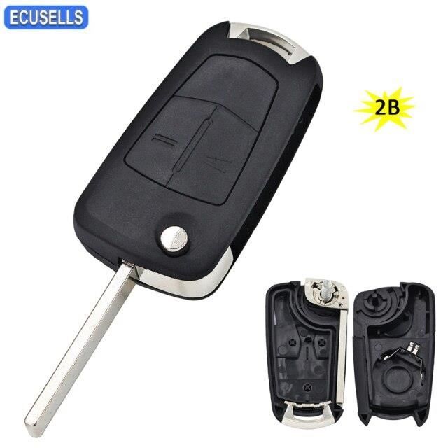 Coque De Clé 2 Boutons Pour Opel Astra Corsa Meriva Insignia 2008-2018 | Remplacement Boîtier Clé Voiture + Mini Tournevis