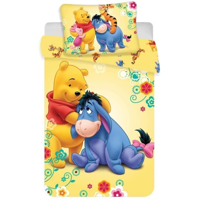 Dessin Anime Winnie L Ourson Parure De Lit Pour Bebe En Coton Multicolore Taille Decoration De Chambre De Noel 140x0cm 251 Cdiscount Maison