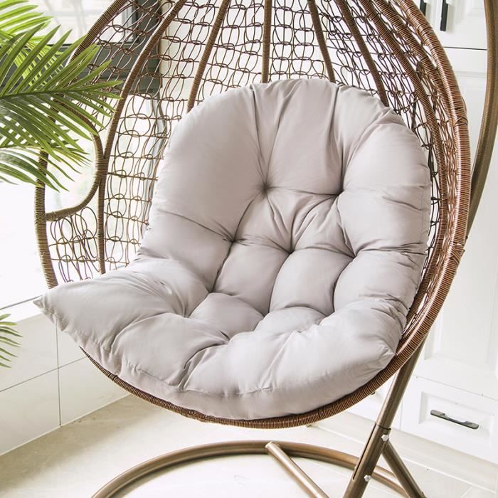 blanc chambre d/'enfant Larew Coussin de chaise suspendue pour chaise de jardin 120 x 86 x 15 cm intérieur et extérieur coussin de dossier coussin de dossier