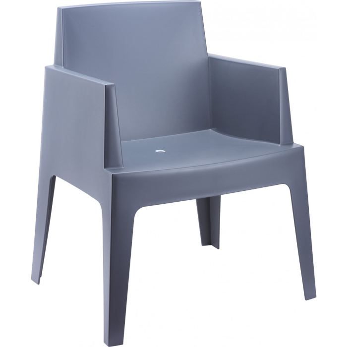 Chaises Design Polypropylène Box Gris Foncé Achat