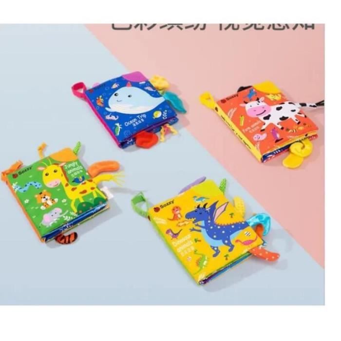 Livre Tissu Bebe Livres En Tissu Doux Pour Bebe Livre Bebe Eveil Livres En Tissu Jouet De Voyage Educatifs Precoce Parfait Cdiscount Puericulture Eveil Bebe