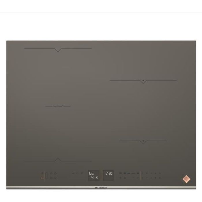 Table de cuisson induction De Dietrich DPI7686GP Gris - Largeur 65 cm - 4 foyers - 20 niveaux de puissance