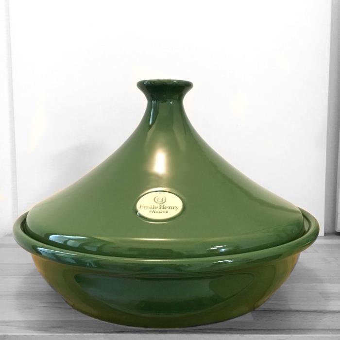 tajine in ceramica flame diametro 32 cm colore verde alloro