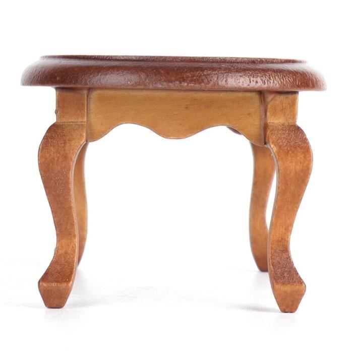 Hililand Modèle de table basse de maison de poupée Table basse de