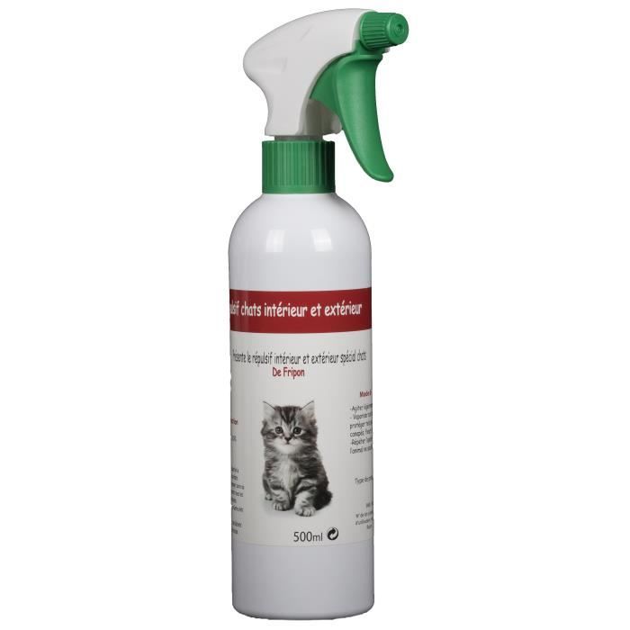 Repulsif Chats Interieur Et Exterieur 500 Ml Cdiscount Animalerie