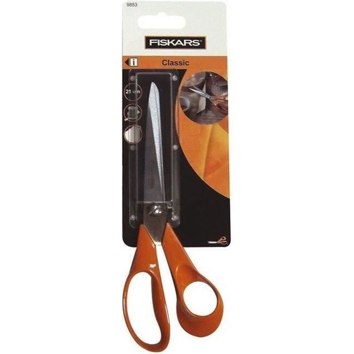 FISKARS Ciseaux universels pour droitier - 21 cm - orange