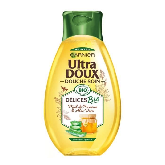 Gel douche Ultra doux Garnier Delices Bio Miel de Provence & Aloe vera