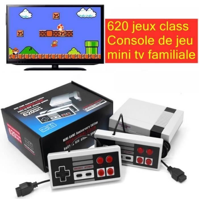 Console de Jeux Rétro – 620 Jeux des Années 80 et 90 – Inclus deux manettes et sortie