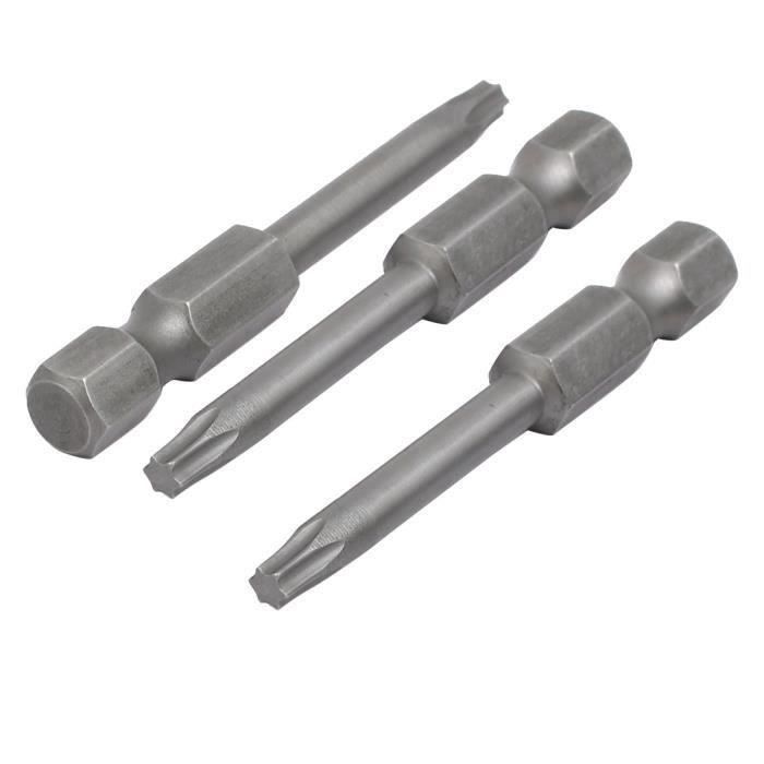 DAKCOS Lot De 11 Ebouts De Tournevis Torx Inviolables De 6,35 Pour