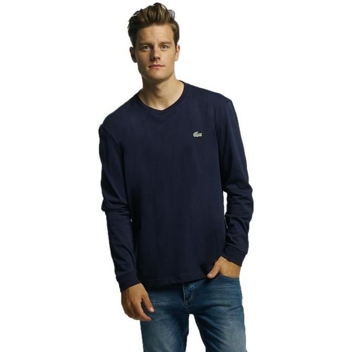 Tee shirt manche longue homme lacoste store