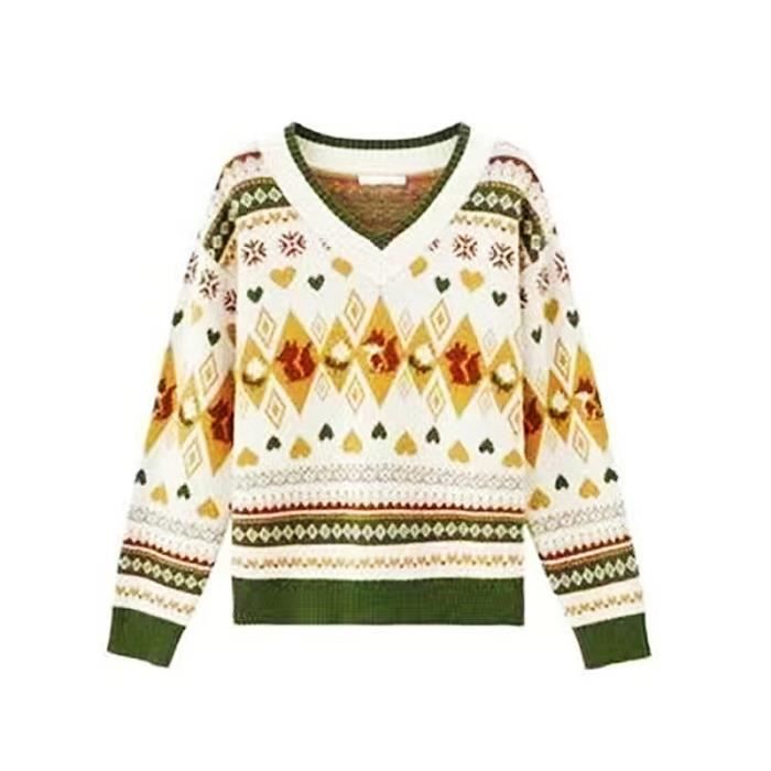 Pull Oasis Blanc Et Noir à Motif Cœur Scintillant - Taille M - Coton - Col Rond - Manches 3/4 - Occasion Très Bon état