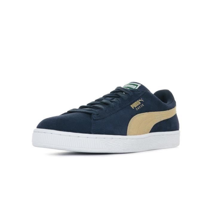 puma suede bleu marine uni