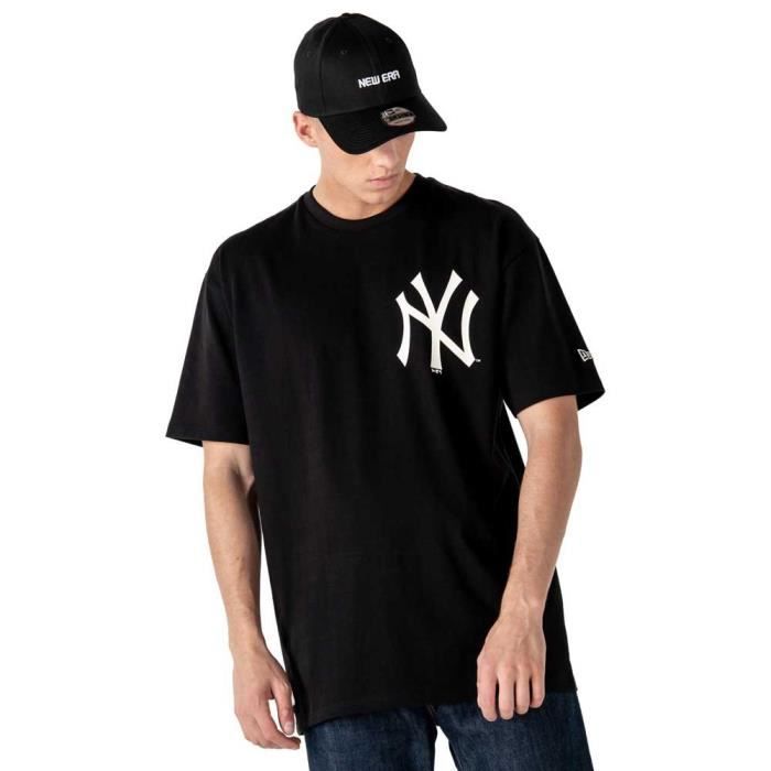 Vetements Homme T Shirts New Era Mlb New York Yankees Big Logo Oversized Noir Cdiscount Pret a Porter