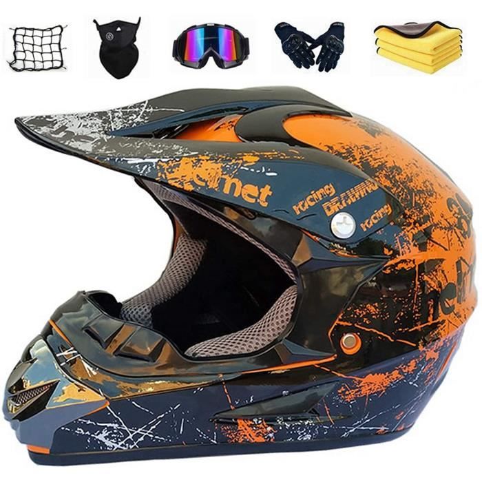 RUMOCOVO® Casque De Moto Pour Enfant Motocross Off-Road Casque VTT Downhill,Cadeau Pour Enfants