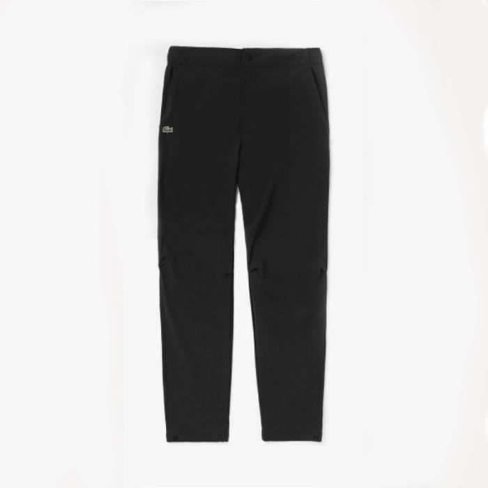 Pantalon Lacoste Stretch noir avec boutons la taille et aux
