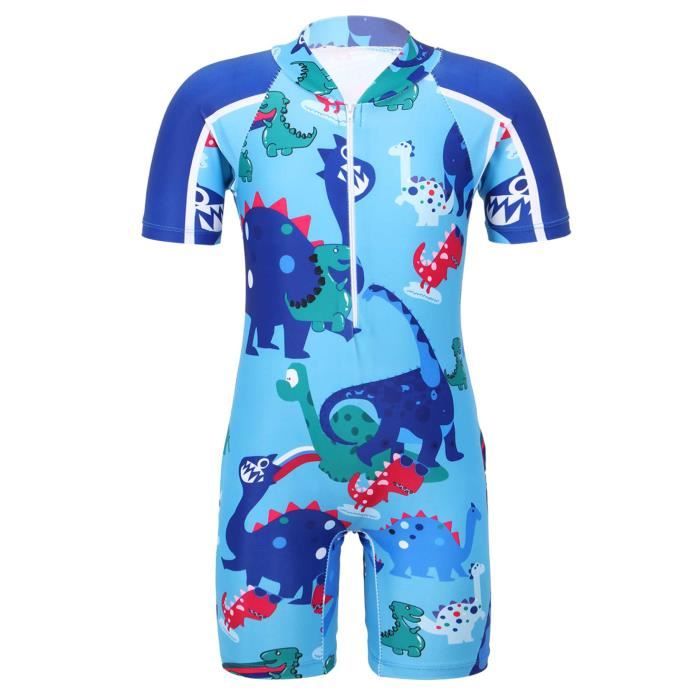 Maillot De Bain Garçon PANXUNSWIM Dinosaure - Shorts De Bain Réglables Polyester