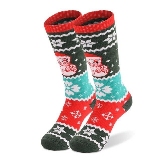 Chaussettes De Ski Homme Femme En Laine Mérinos 30% - Chaudes, Rembourrées, Pour Sports D'Hiver