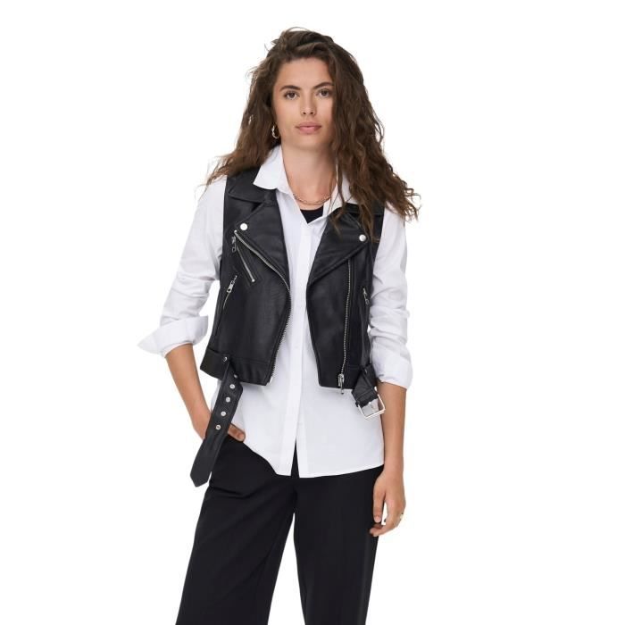 Veste en simili-cuir sans manches femme Only Vera - black - S Black -  Cdiscount Prêt-à-Porter