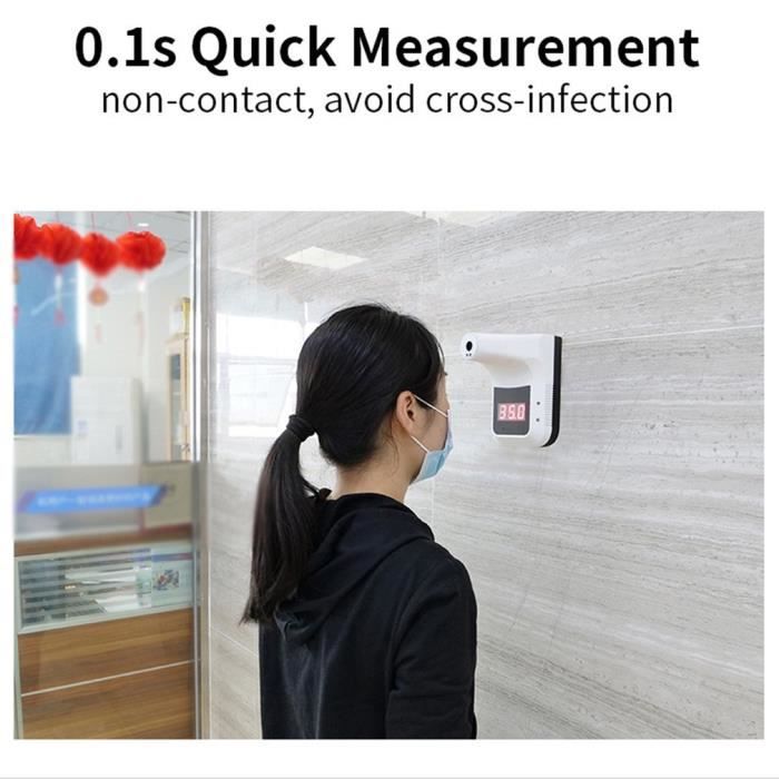 Pistolet Frontal Thermometre Mural 0 5s Rapide Sans Contact Pour La Societe Thermometre Frontal Infrarouge Cdiscount Puericulture Eveil Bebe