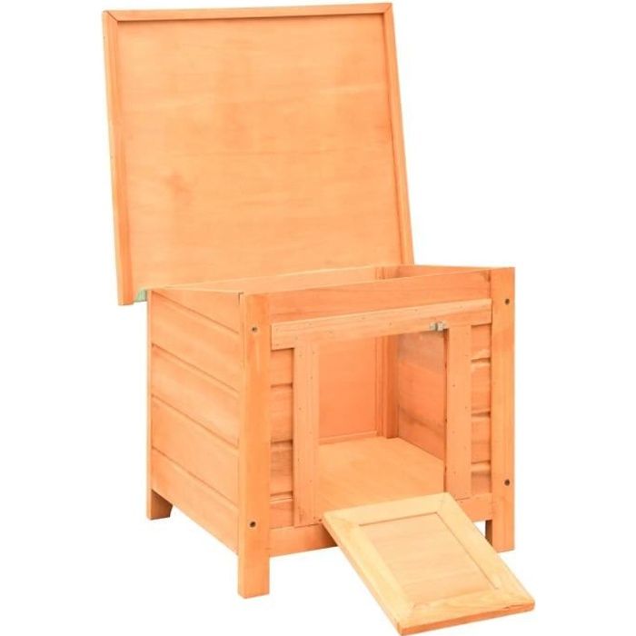 Meilleurs prix pour Luxueux Maison de chat Pin massif et sapin 50 x 46 x 435 cm