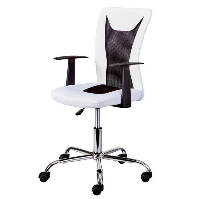 Fauteuil De Bureau Gaspard 89 99cm Blanc Noir Paris Prix Achat Vente Chaise De Bureau Soldes Sur Cdiscount Des Le 20 Janvier Cdiscount
