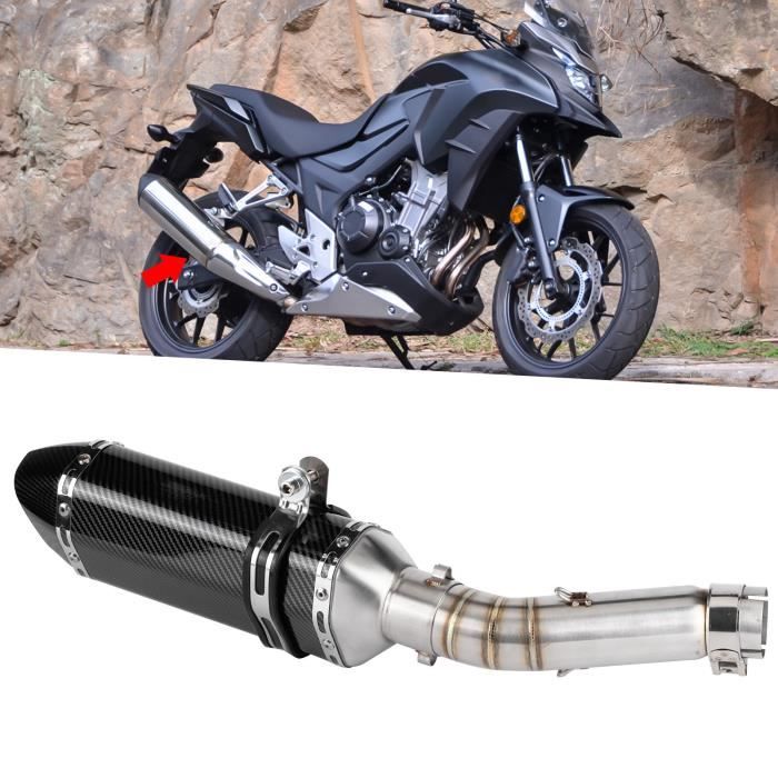Système D'échappement Slip-On Silencieux Avec DB Killer + Mid-Pipe Fit Pour CBR500R CB500F CB500X 2013-2015 | FR