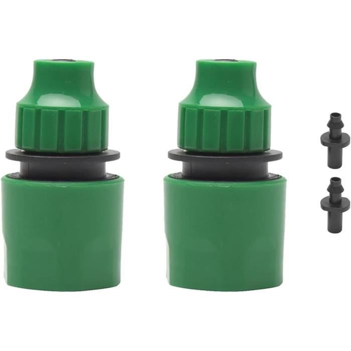 2 Raccords Rapides Laiton Pour Tuyau D'arrosage - Filetage Externe 3/4 - Adaptateur Robinet Universel - Connexion étanche