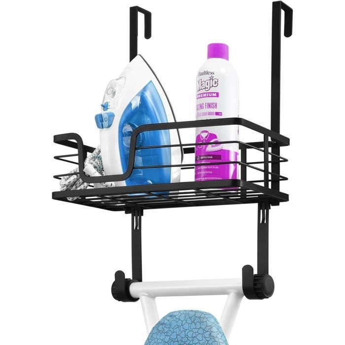 XILIMEN - Support Mural Planche à Repasser Sans Perçage - Porte Ou Mur - Argenté