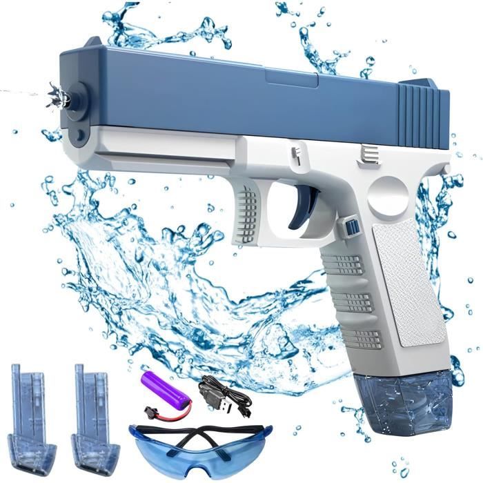 Prank Pistolet à Eau Bidirectionnel – Double Pulvérisation Surprise – Enfants Et Adultes – Blanc – ABS Résistant
