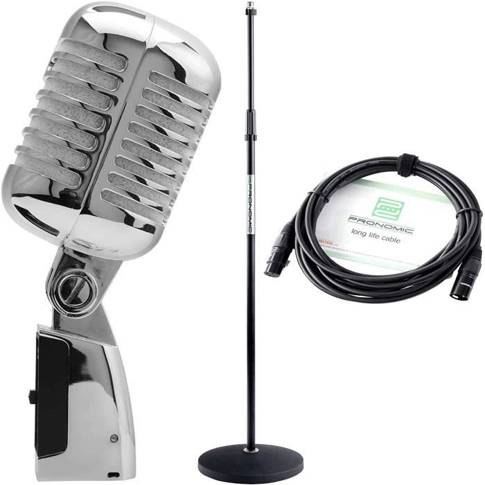 Microphone Astatic D104 Aigle Argenté – Finition Chromée, Made In USA