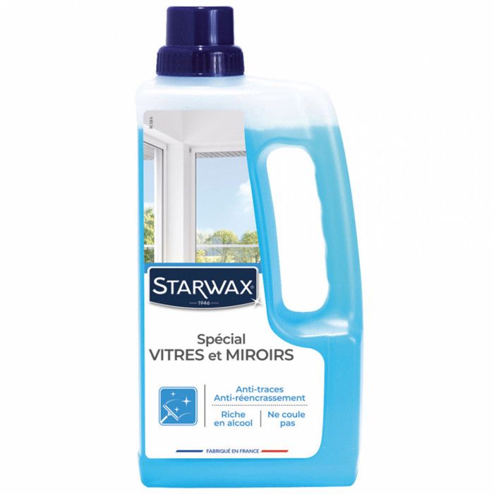 Recharge nettoyant vitres - spécial anti-traces avec alcool - 1 L