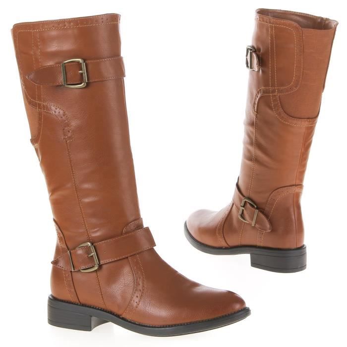 bottes cavalieres camel