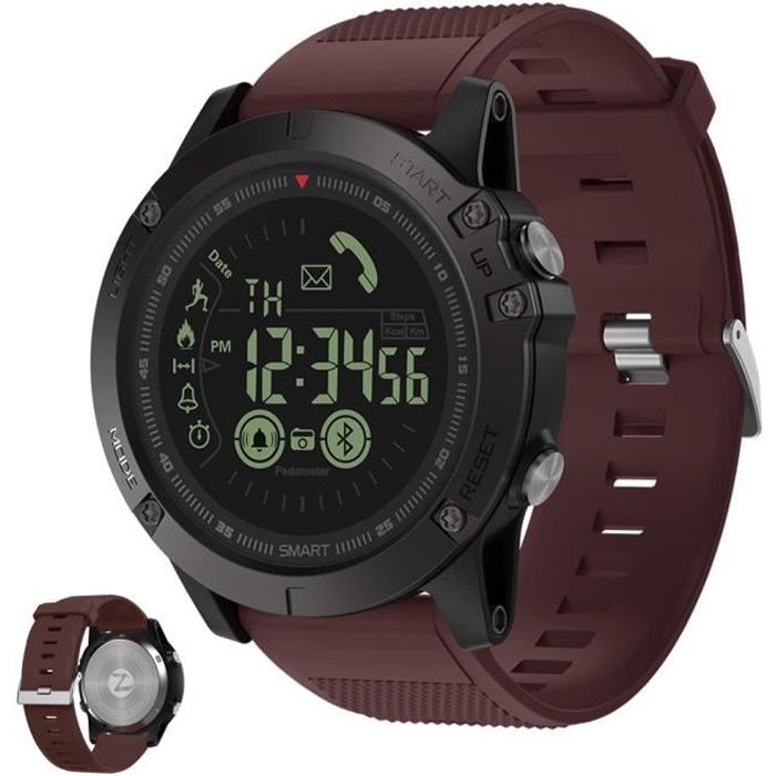 Montre Digitale Homme 50M Étanche Mode Montre-Bracelet éclairage