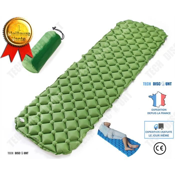 td® matelas pneumatique 1 place 2 personnes autogonflable portable pratique camping piscine enfant plage étanche randonnée voyage