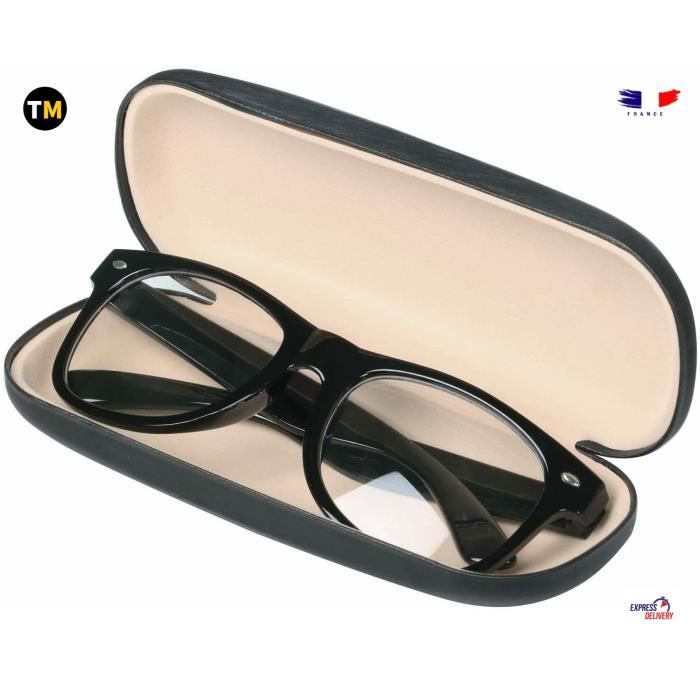 étui classique extra large pour lunettes de soleil et lunettes surdimensionnées molshine Étui rigide pour lunettes de soleil en cuir PU 