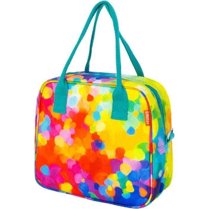 Sac à Lunch Isotherme Lily Bloom – SUSHI CAT – Carré, 2 Compartiments, Neuf Avec étiquette