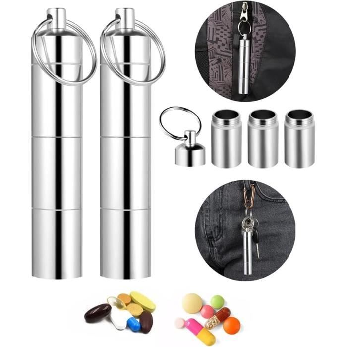 Pilulier De Poche Goebel Ginkgo – Boîte Métal Noir – Modèle 235