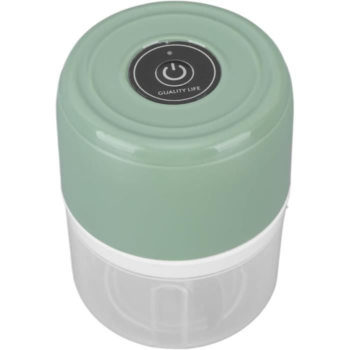 Weskjer Mini Hachoir Électrique à Oignons 350ml - 2 Lames Tranchantes, USB, One Touch - Robot Culinaire Portable