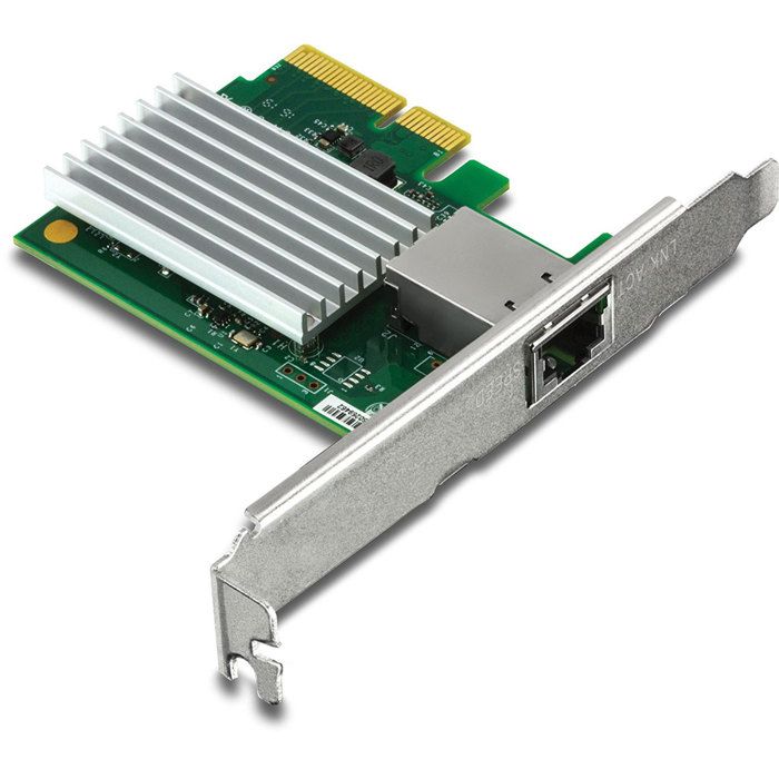 TRENDNET Carte Ethernet 10Go - TEG-10GECTX - PCI Express 2.0 x4 - 1 Port - 1 - Paire torsadée