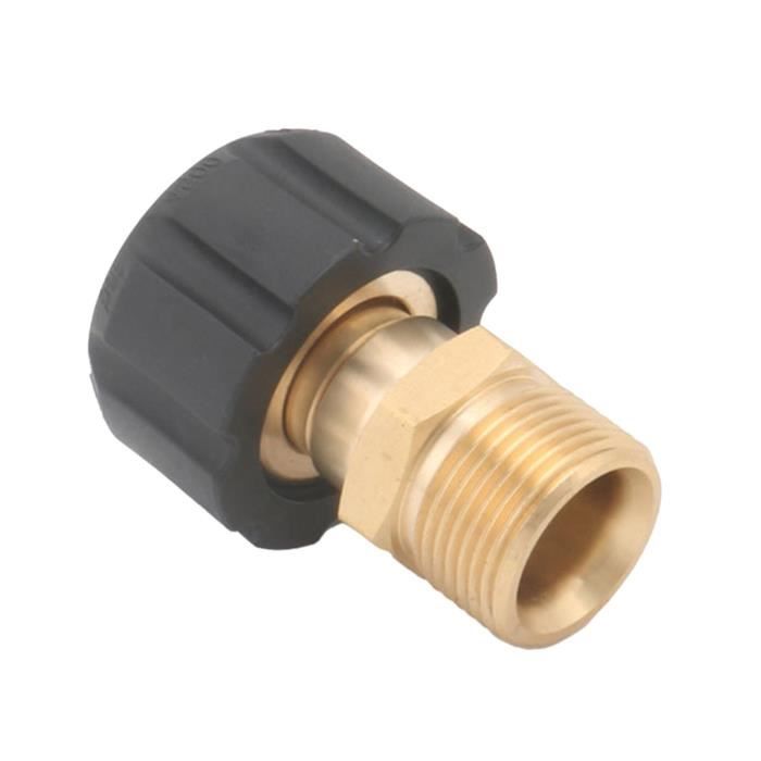 perfk Raccords d'adaptateur de Nettoyeur Haute Pression M22 * 1.5mm laveuses électriques Accessoires de Lavage de Voiture Durable convertir 360 degrés de, Alliage D'ALUMINIUM perfk Raccords d'adaptateur de Nettoyeur Haute Pression M22 * 1.5mm laveuses électriques Accessoires de Lavage de Voiture Durable convertir 360 degrés de, Alliage D'ALUMINIUM