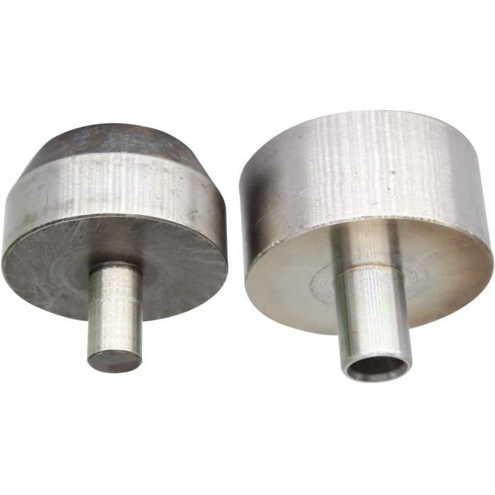 Emporte-Pièces Demi-Rond 7 Pièces - 10 à 40mm - Pour Cuir, Portefeuille, Ceinture - Artisanat Maroquinerie