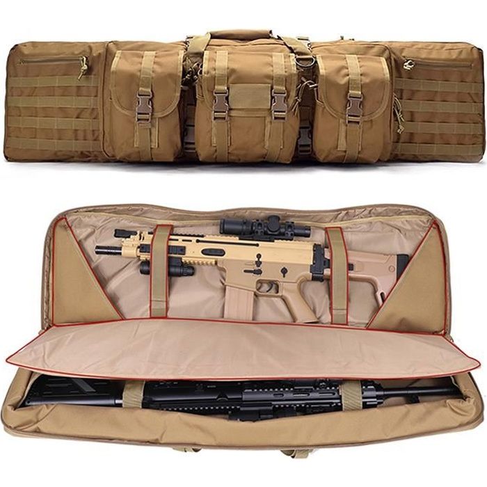 Housse de Transport pour Fusil à Air/Fusil de Chasse Rembourée Sac Tactical  90 cm pour Arme Longue Protection de Réplique Airsoft - Cdiscount Sport